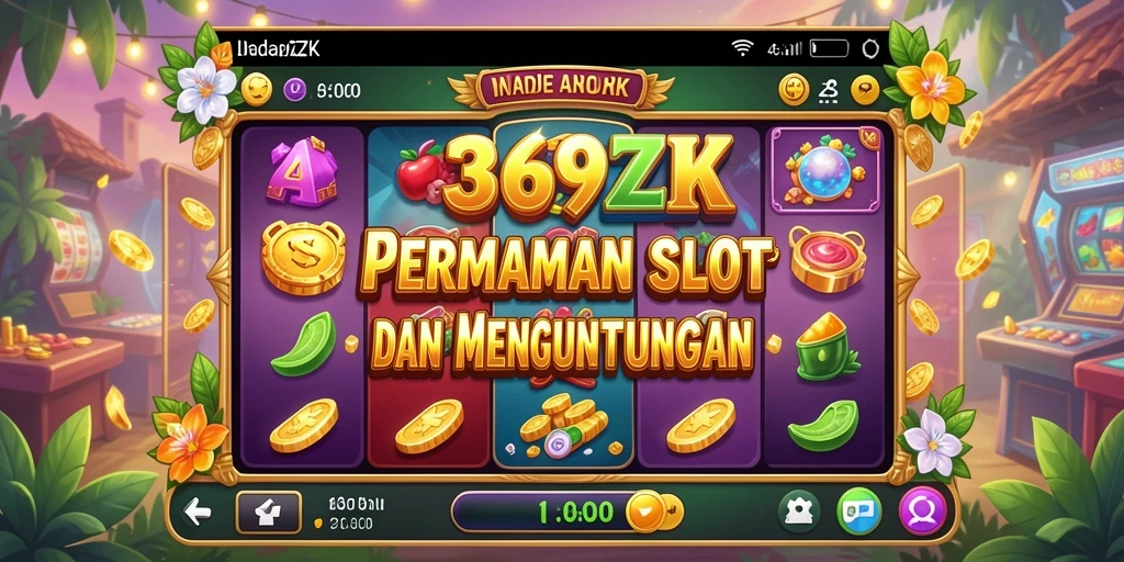 Tampilan interaktif dari gameplay Slot di 369ZK.