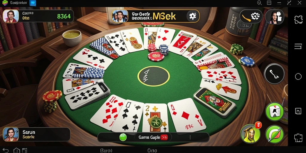 Screenshot utama 8364 menampilkan gameplay Gaple yang seru dan menantang.