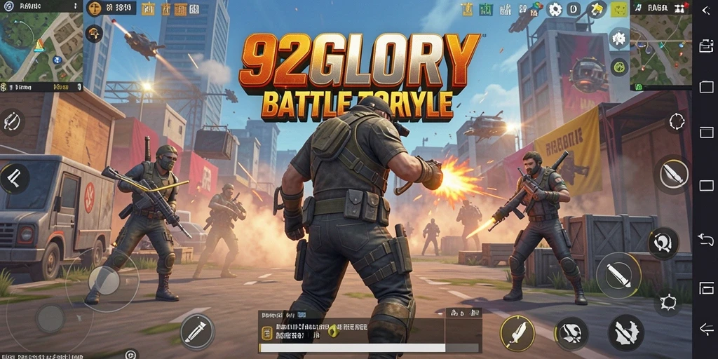 Tampilan gameplay seru dan intens dalam 92GLORY.