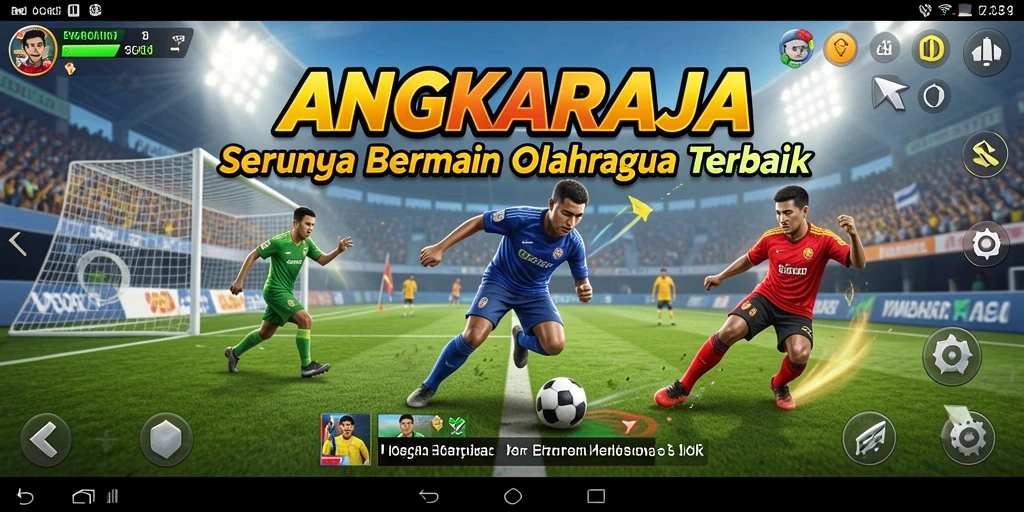 Tangkapan layar menunjukkan aksi mendebarkan dalam gameplay olahraga.