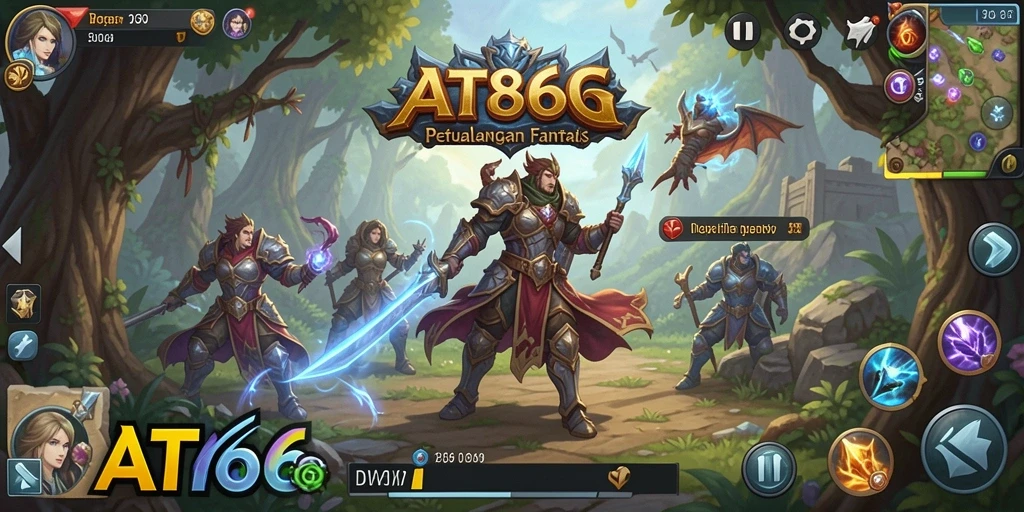 Tampilan gameplay RPG yang mendebarkan dan menawan di AT866.