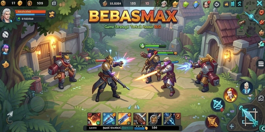 Screenshot gameplay BEBASMAX dengan aksi strategi yang mendebarkan.