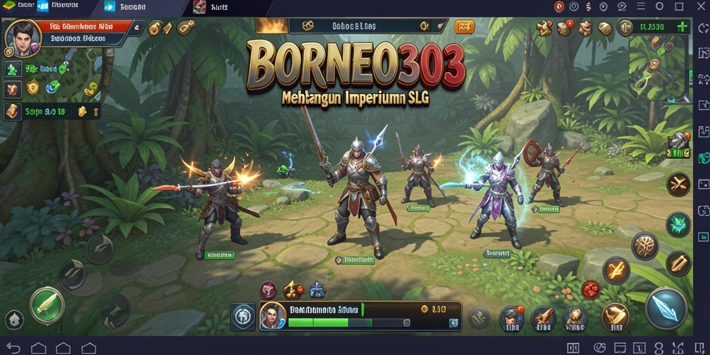 Tampilan menarik dari gameplay BORNEO303 saat membangun kerajaan.