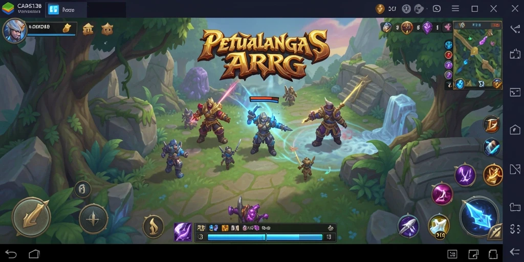 Tampilan gameplay <strong>CADAS138</strong> yang menawan dengan pertarungan ARPG yang intens.