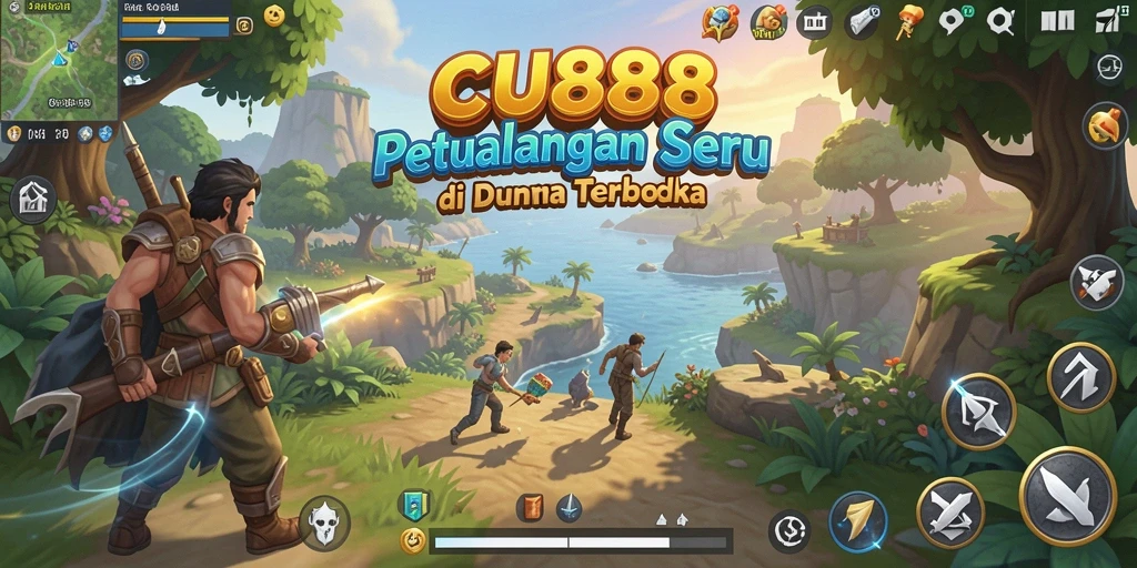 Tampilan gameplay seru di dunia terbuka CU888 yang penuh petualangan.