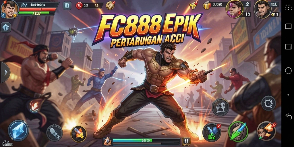 Tampilan aksi mendebarkan dari gameplay FC888 yang penuh tantangan.