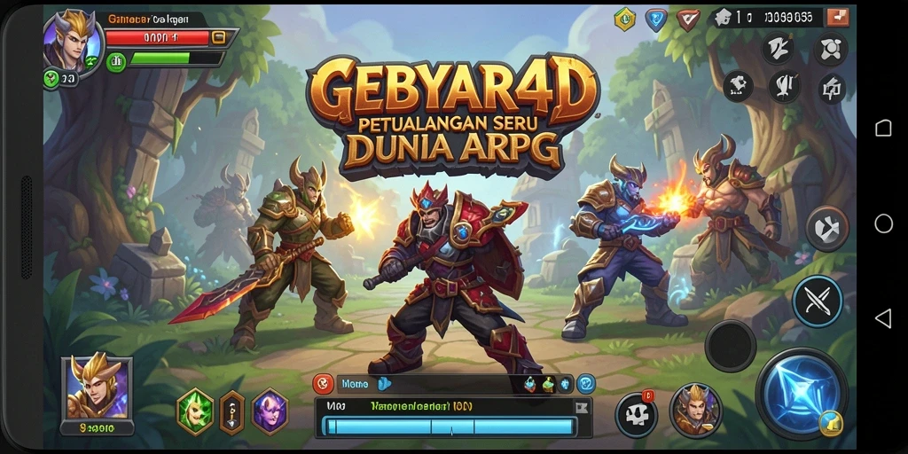 Tampilan gameplay GEBYAR4D yang penuh aksi dan mendebarkan.