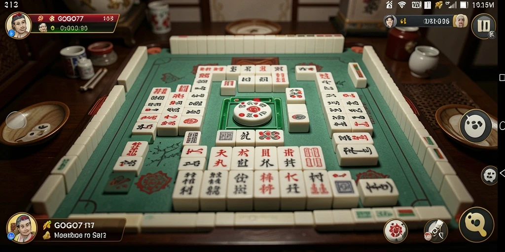 Tampilan menarik dari gameplay Mahjong GOGO77 yang mengasyikkan.