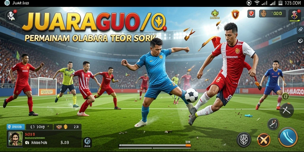 Screenshot JUARAGO menampilkan aksi seru dalam permainan olahraga.