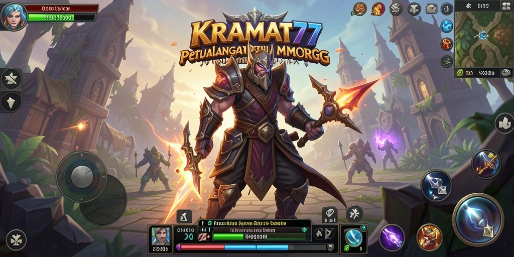 Tampilan gameplay KRAMAT77 yang menakjubkan dan penuh aksi