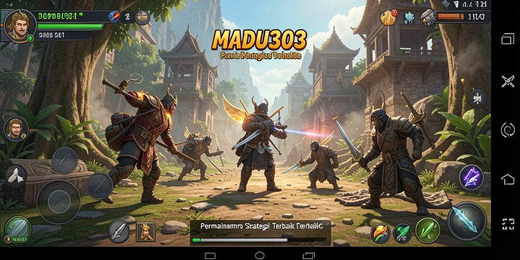 Tangkapan layar menampilkan aksi gameplay SLG yang intens.