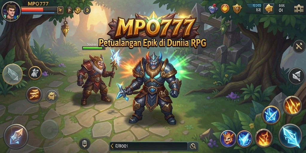 Tampilan gameplay fantastis dari MPO777 yang penuh aksi RPG.