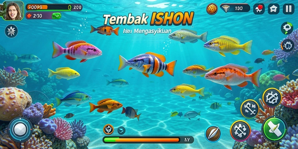 Screenshot gameplay Tembak Ikan yang seru dan menarik di POPWIN.