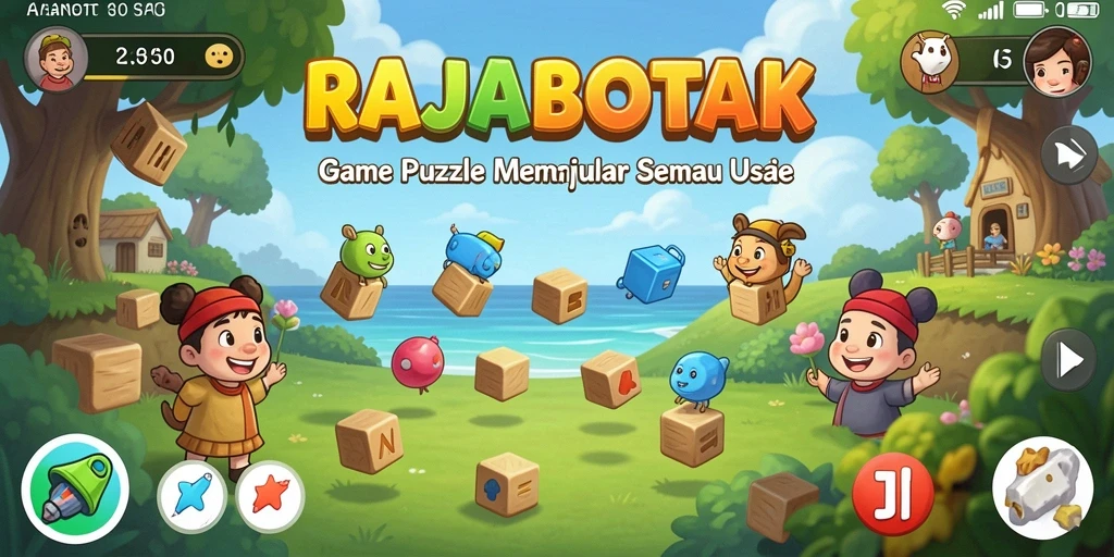Tampilan gameplay RAJABOTAK yang menantang dan mengasyikkan.