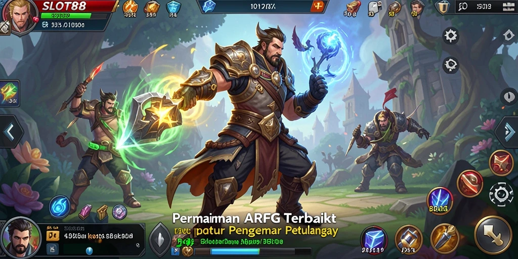 Screenshot menampilkan aksi seru dalam gameplay ARPG SLOT88.